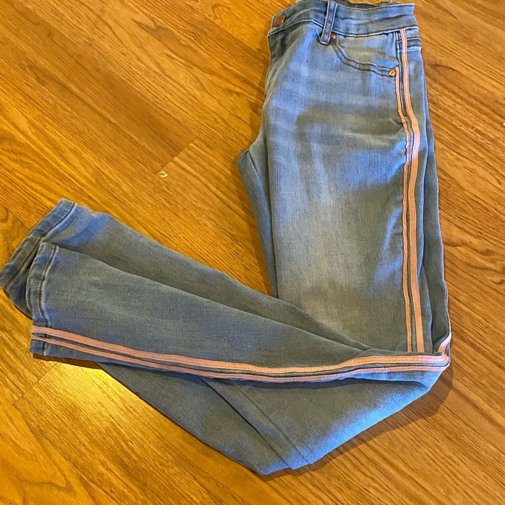 Girls striped jeans